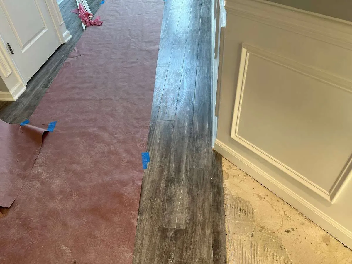 Completed marble shower restoration in Blythewood